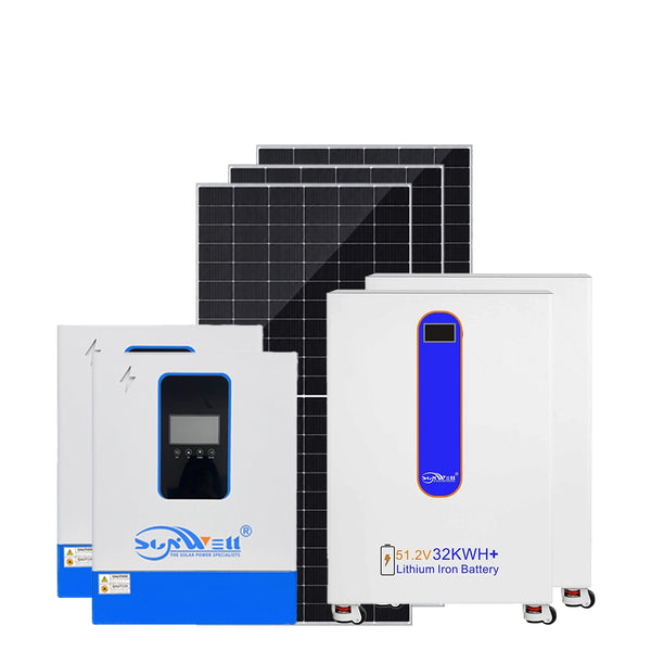 Système solaire commercial parallèle de 22 kW et 64 kWh