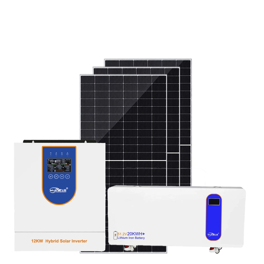 Système solaire de 12 kW / 20 kWh pour grande villa