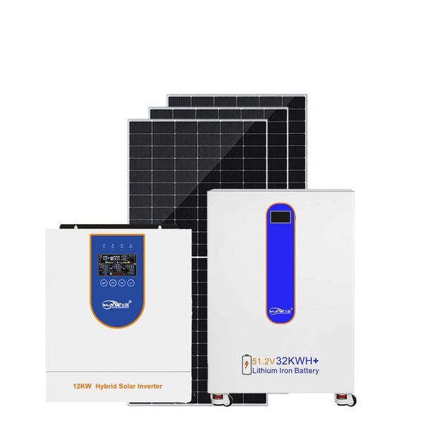 Système solaire pour villa 12 kW 32 kWh