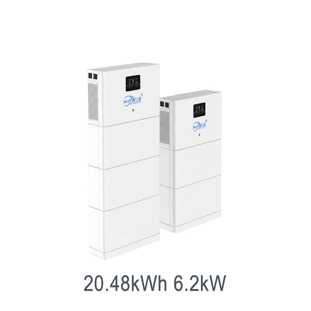 Système de stockage d'énergie tout-en-un de 20,48 kWh et 6,2 kW