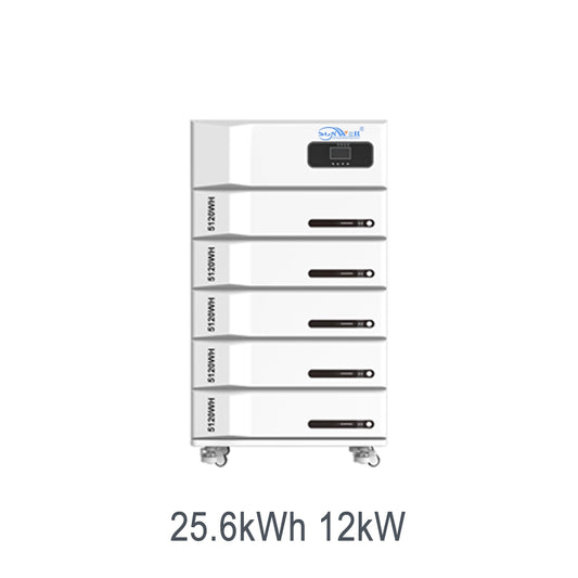Système de stockage d'énergie tout-en-un empilable APOLLO 25,6 kWh 12 kW