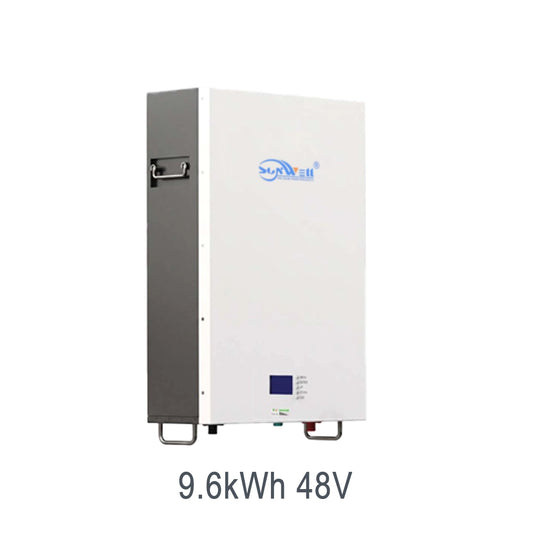 Batterie LiFePO4 murale de grande capacité 9,6 kWh 48 V